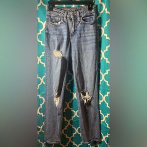 Old Navy Distressed High Rise OG Loose Fit 5 Pocket Women’s Jeans Size 0 EPC